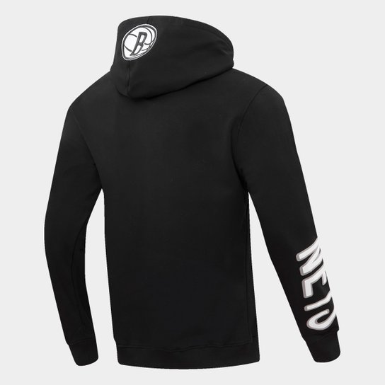 Moletom Com Capuz NBA Brooklyn Nets Classic Bristle Pro Standard Masculino