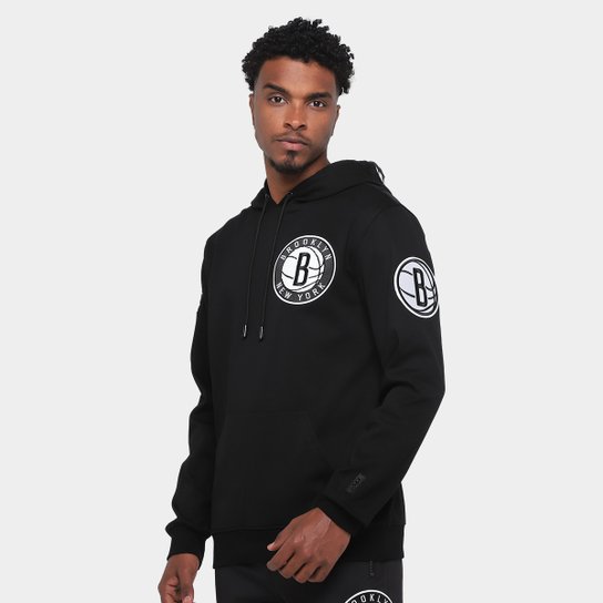 Moletom Com Capuz NBA Brooklyn Nets Classic Chenille DK Pro Standard Masculino