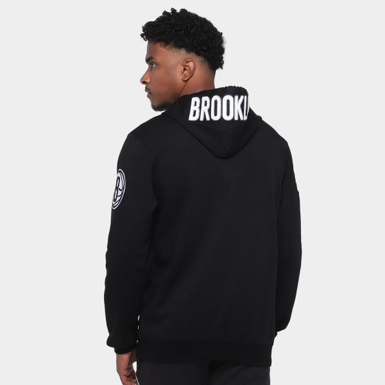 Moletom Com Capuz NBA Brooklyn Nets Classic Chenille DK Pro Standard Masculino