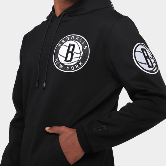 Moletom Com Capuz NBA Brooklyn Nets Classic Chenille DK Pro Standard Masculino