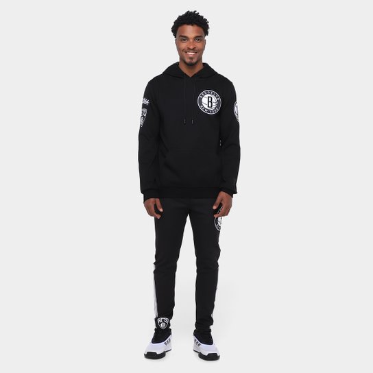 Moletom Com Capuz NBA Brooklyn Nets Classic Chenille DK Pro Standard Masculino