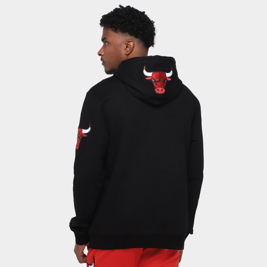 Moletom Com Capuz NBA Chicago Bulls Classic Bristle FLC Pro Standard Masculino