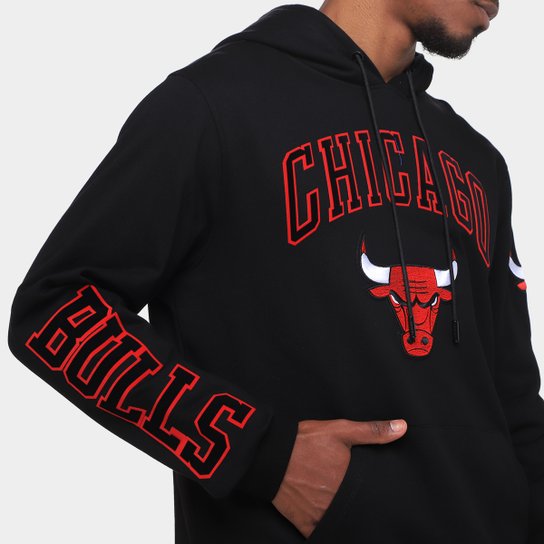 Moletom Com Capuz NBA Chicago Bulls Classic Bristle FLC Pro Standard Masculino