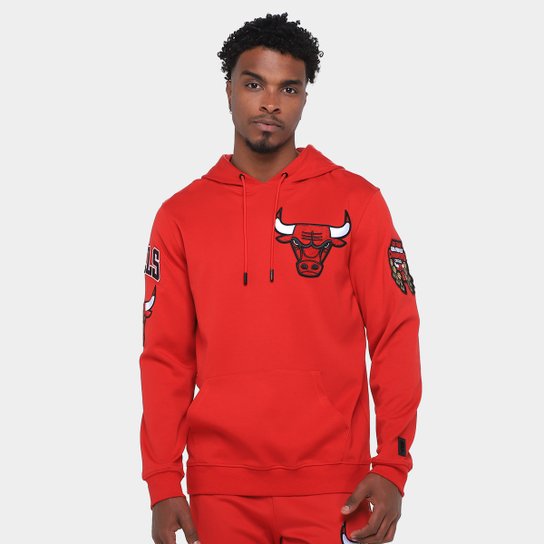 Moletom Com Capuz NBA Chicago Bulls Classic Chenille DK Pro Standard Masculino