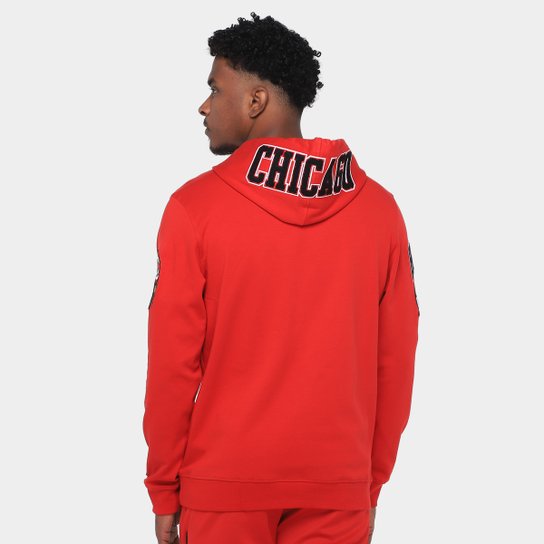 Moletom Com Capuz NBA Chicago Bulls Classic Chenille DK Pro Standard Masculino