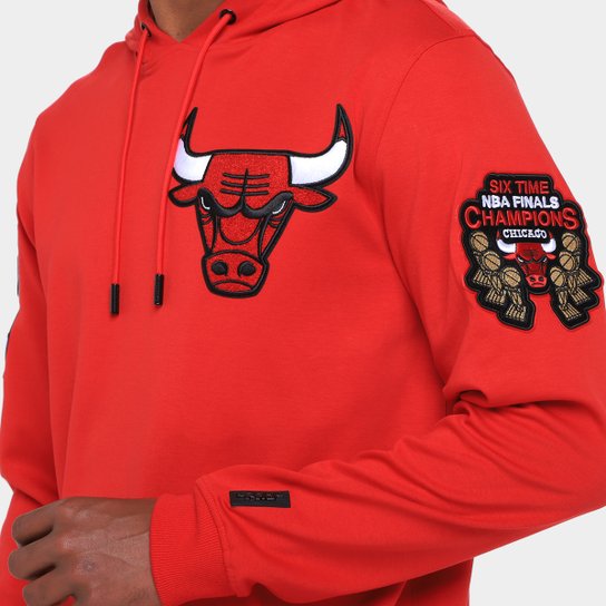 Moletom Com Capuz NBA Chicago Bulls Classic Chenille DK Pro Standard Masculino