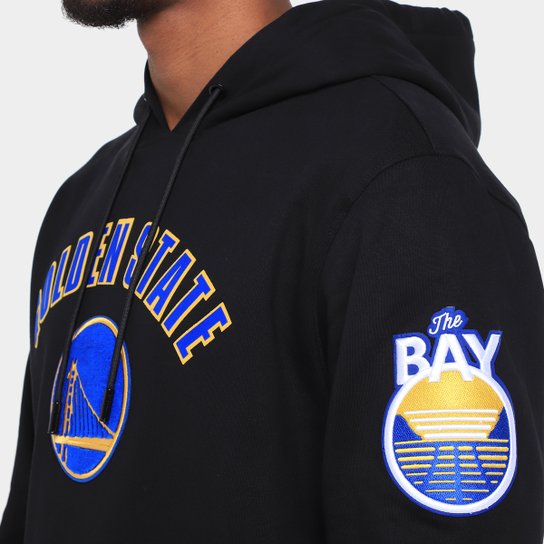 Moletom Com Capuz NBA Golden Warriors Classic Bristle FLC Pro Standard Masculino