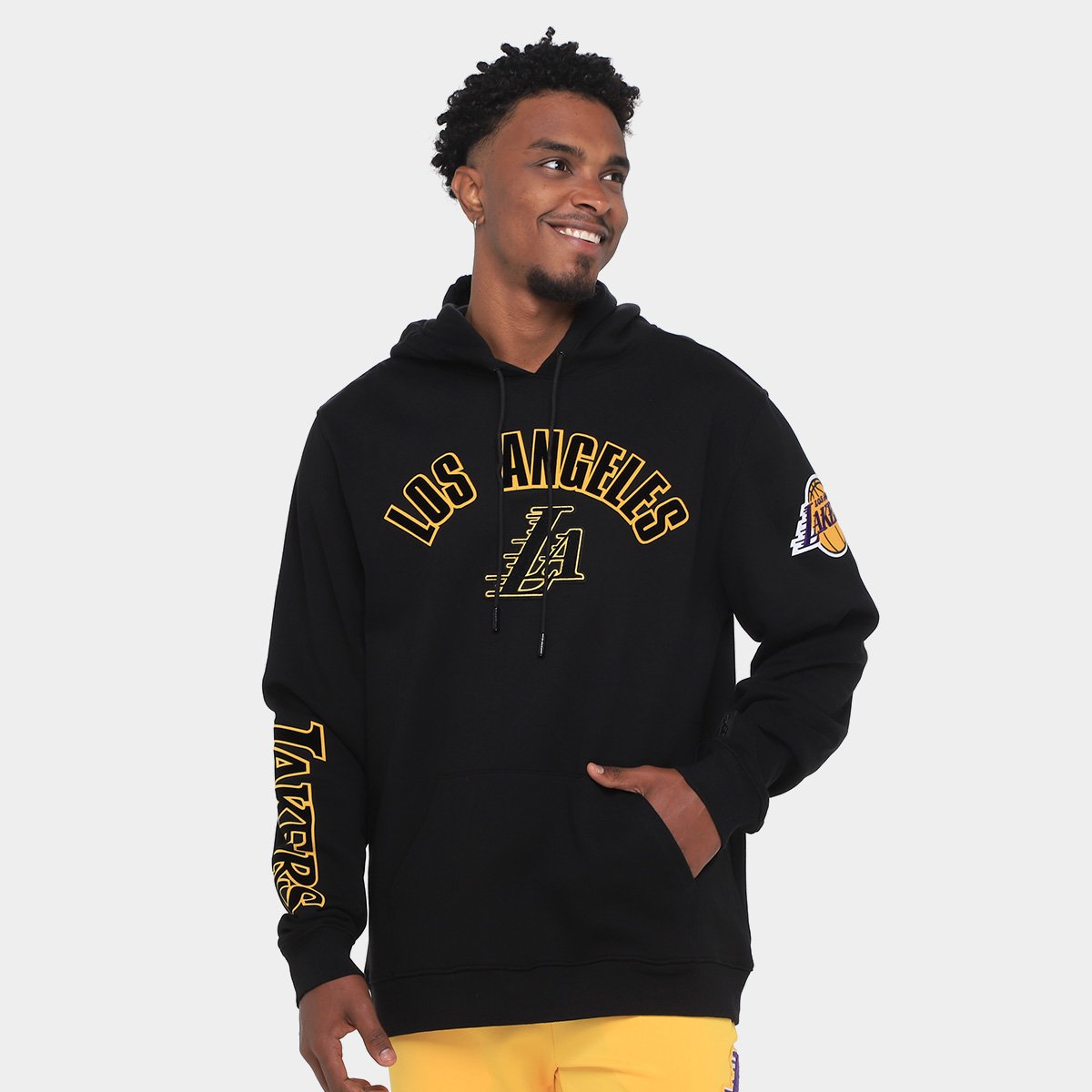 Basquete Moletom Masculino Lakers Moletom Com Capuz NBA Los