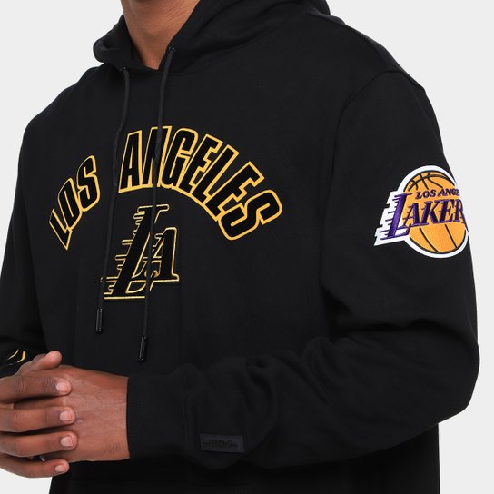 Moletom Com Capuz NBA Los Angeles Lakers Classic Bristle FLC Pro Standard Masculino