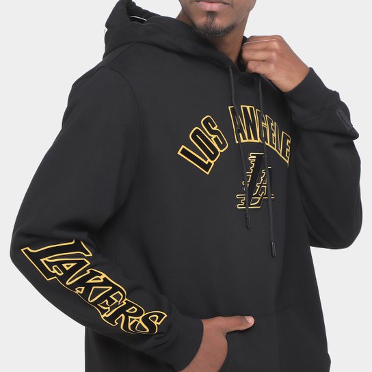 Moletom Com Capuz NBA Los Angeles Lakers Classic Bristle FLC Pro Standard Masculino