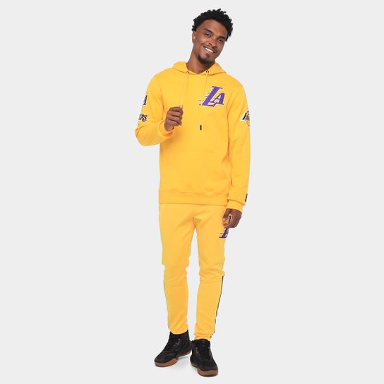 Moletom Com Capuz NBA Los Angeles Lakers Classic Pro Standard Masculino