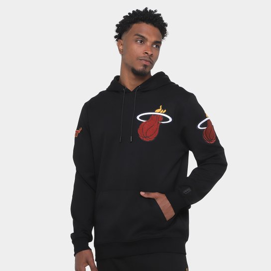 Moletom Com Capuz NBA Miami Heat Classic Pro Standard Masculino