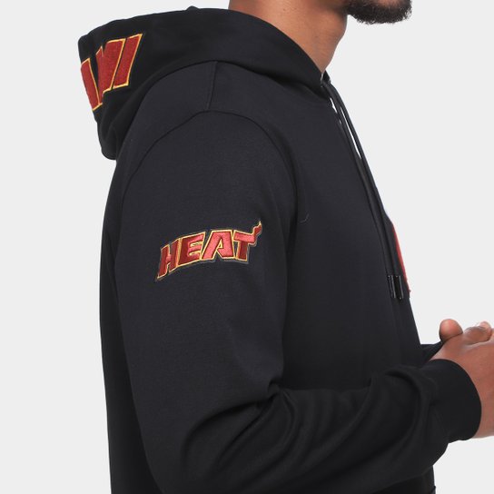 Moletom Com Capuz NBA Miami Heat Classic Pro Standard Masculino