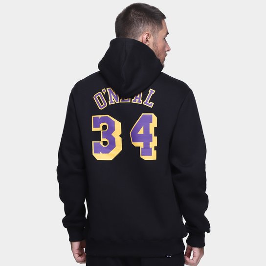Moletom Mitchell & Ness Los Angeles Lakers Shaquille O'Neal Masculino