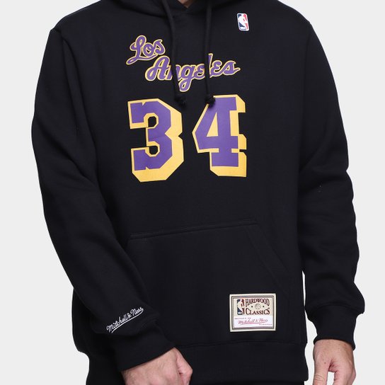 Moletom Mitchell & Ness Los Angeles Lakers Shaquille O'Neal Masculino