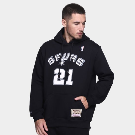 Moletom Mitchell & Ness San Antonio Spurs Duncan Masculino
