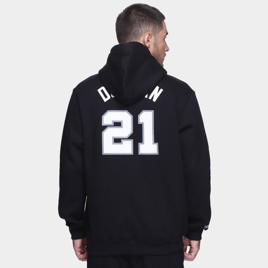 Moletom Mitchell & Ness San Antonio Spurs Duncan Masculino