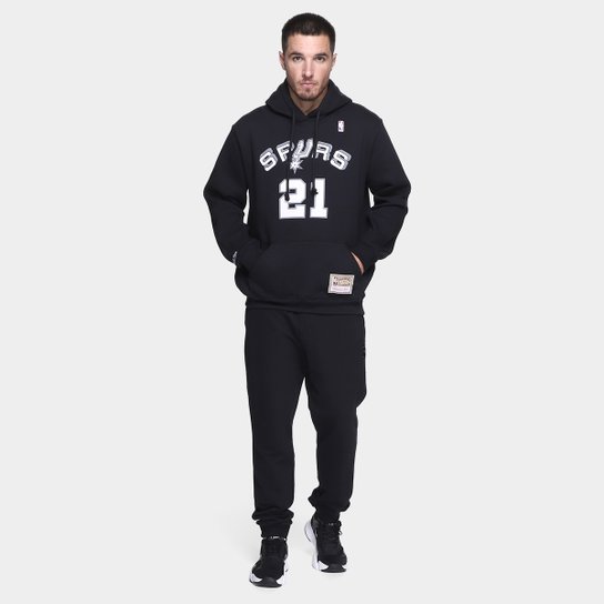 Moletom Mitchell & Ness San Antonio Spurs Duncan Masculino