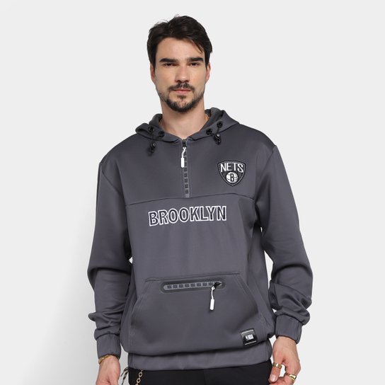 Moletom NBA Brooklyn Nets C/ Capuz Masculino