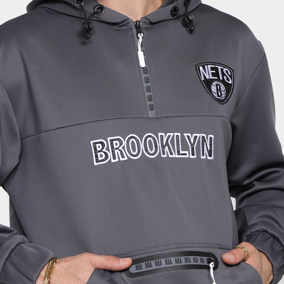 Moletom nba 2024 brooklyn nets