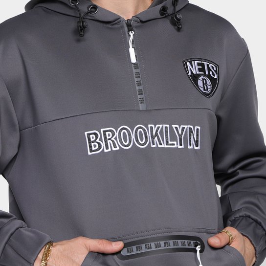 Moletom NBA Brooklyn Nets C/ Capuz Masculino
