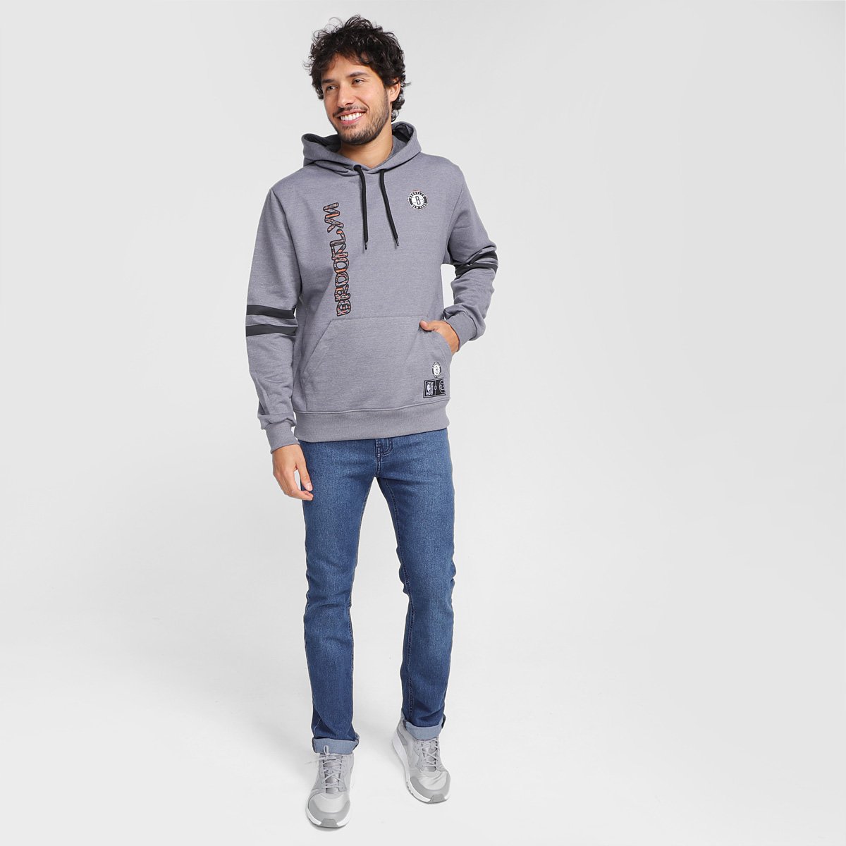 brooklyn nets crown moletom com capuz