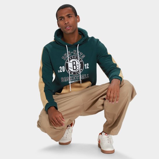 Moletom NBA Brooklyn Nets Mitchell & Ness Masculino