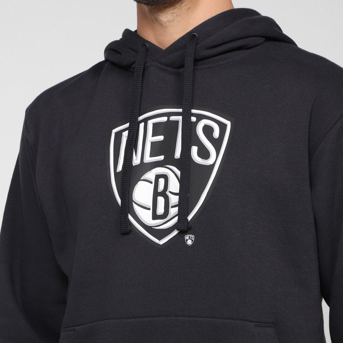 Moletom NBA Brooklyn Nets Nike Essential Team Canguru Masculino