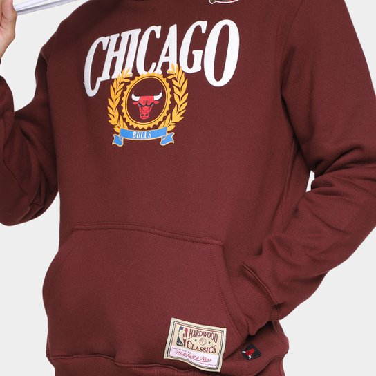 Moletom NBA Chicago Bulls Mitchell & Ness Collegiate Masculino