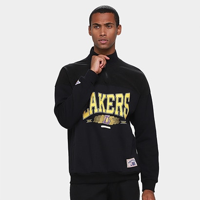 Moletom NBA Los Angeles Lakers Reflections Masculino - Preto