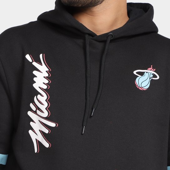 Moletom NBA Miami Heat Canguru Masculino