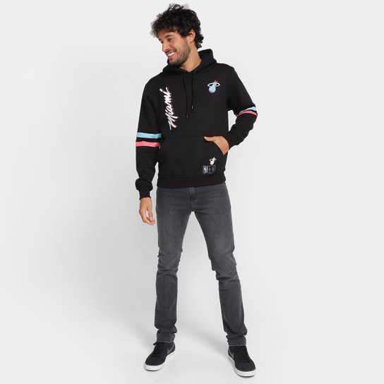 Moletom NBA Miami Heat Canguru Masculino
