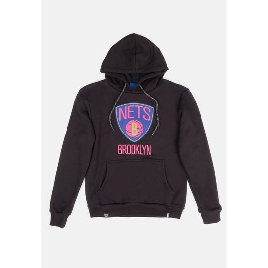 Moletom NBA Neon Colors Brooklin Nets Masculino
