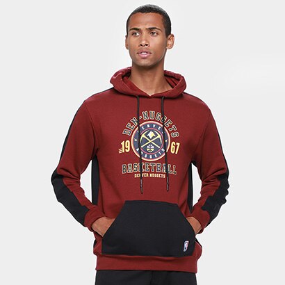 Moletom NBA Team Town Mitchell & Ness Masculino - Bordô