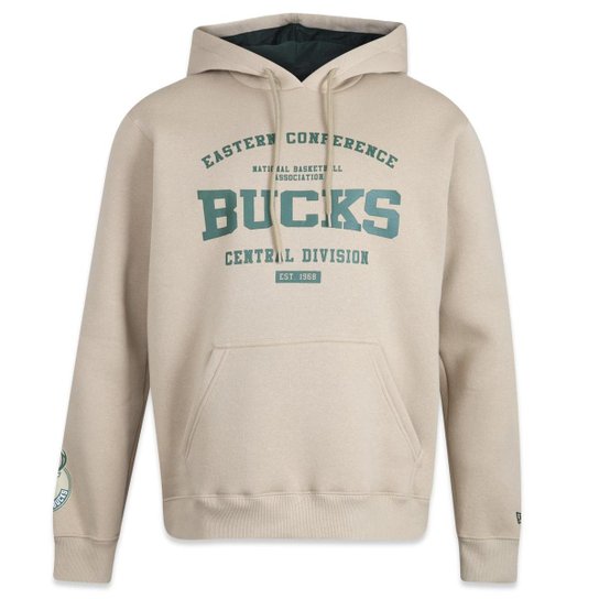 MOLETOM NEW ERA CANGURU FECHADO NBA MILWAUKEE BUCKS BACK TO SCHOOL