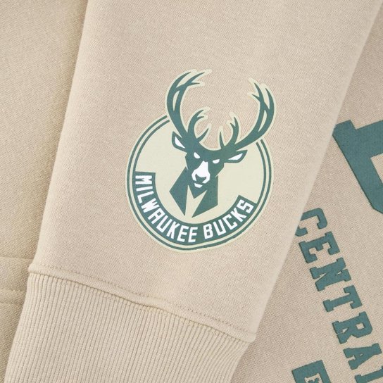 MOLETOM NEW ERA CANGURU FECHADO NBA MILWAUKEE BUCKS BACK TO SCHOOL