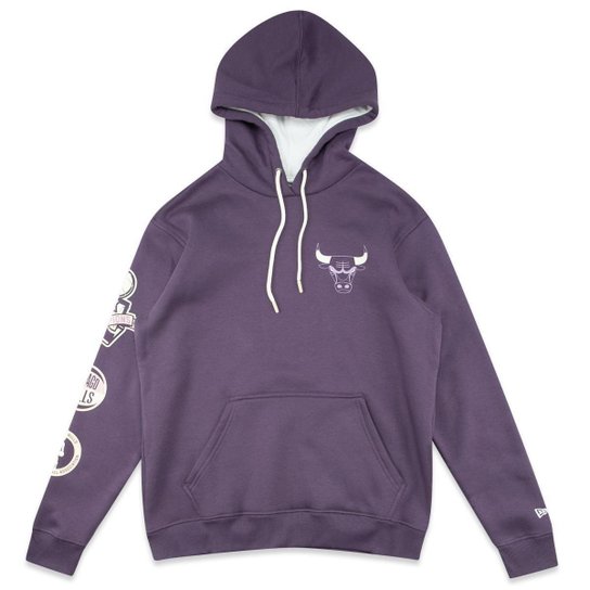 Moletom New Era Canguru Fechado NBAChicago Bulls Sunset Masculino