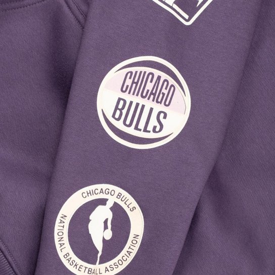 Moletom New Era Canguru Fechado NBAChicago Bulls Sunset Masculino