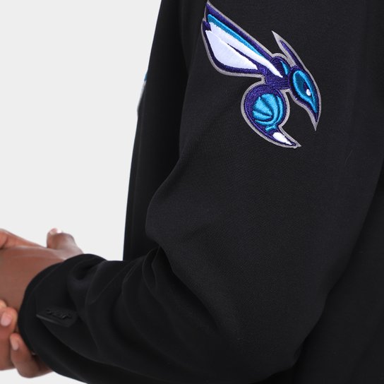 Moletom Pro Standard Charlotte Hornets Classic Chenille Com Capuz Masculino