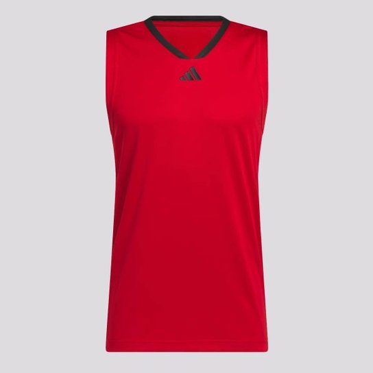 Regata Adidas 3 Stripes Vermelha