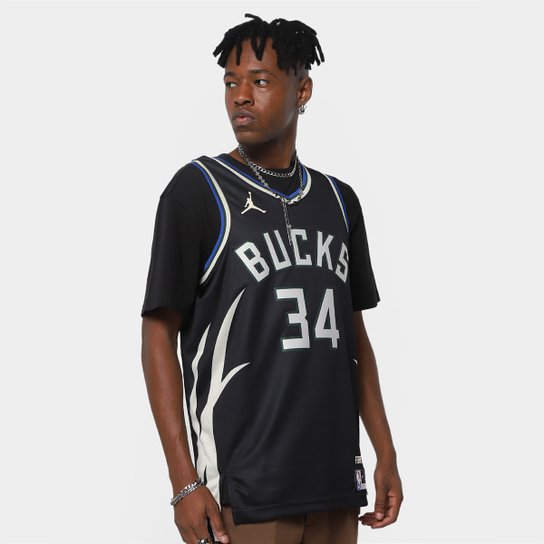 Regata Jersey NBA Nike City Edition Milwaukee Bucks Giannis Antetokounmpo N° 34 - Masculina