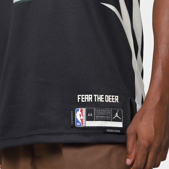 Regata Jersey NBA Nike City Edition Milwaukee Bucks Giannis Antetokounmpo N° 34 - Masculina