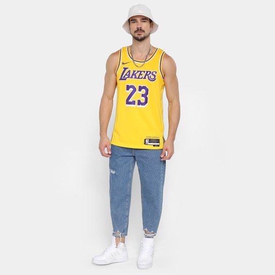 Regata Jersey NBA Nike Los Angeles Lakers Lebron James Nº 23 - Masculina