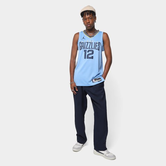 Regata Jersey NBA Nike Memphis Grizzlies Ja Morant N° 12 - Masculina - Azul Claro