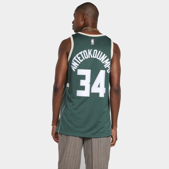 Regata Jersey NBA Nike Milwaukee Bucks Giannis Antetokounmpo Nº 34