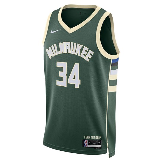 Regata Jersey NBA Nike Milwaukee Bucks Giannis Antetokounmpo Nº 34