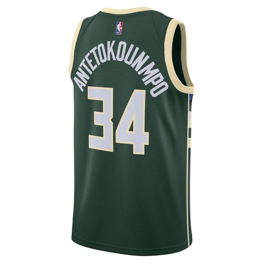 Regata Jersey NBA Nike Milwaukee Bucks Giannis Antetokounmpo Nº 34
