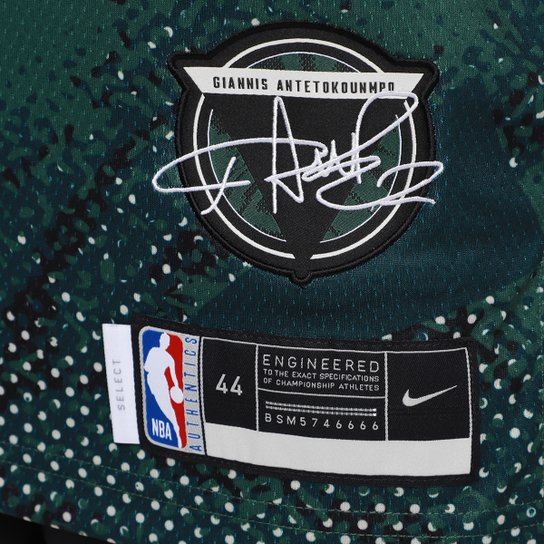 Regata Jersey NBA Nike Milwaukee Bucks Giannis Antetokounmpo Nº 34 Masculina