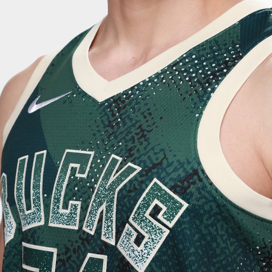 Regata Jersey NBA Nike Milwaukee Bucks Giannis Antetokounmpo Nº 34 Masculina