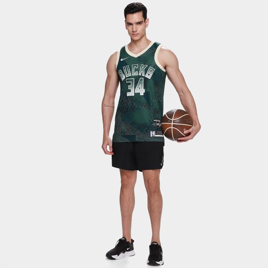 Regata Jersey NBA Nike Milwaukee Bucks Giannis Antetokounmpo Nº 34 Masculina